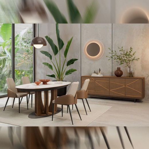 Table ovale extensible - Santorin ambiance