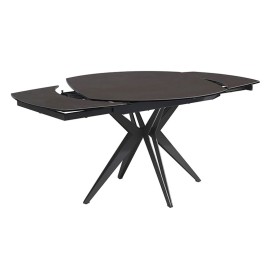 Table ovale 130 extensible céramique iron - Nénuphar 2