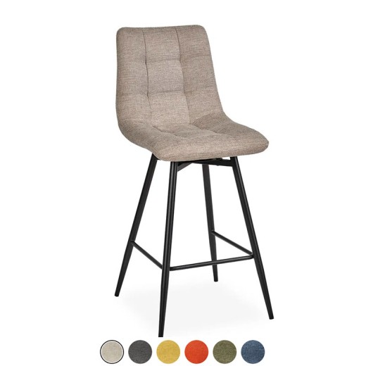 Chaise bar moderne tissu - Angela