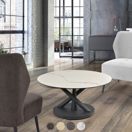 Table basse extensible céramique marbré - Chicago