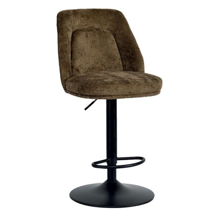 Chaise bar réglable - ZOUNG MARRON