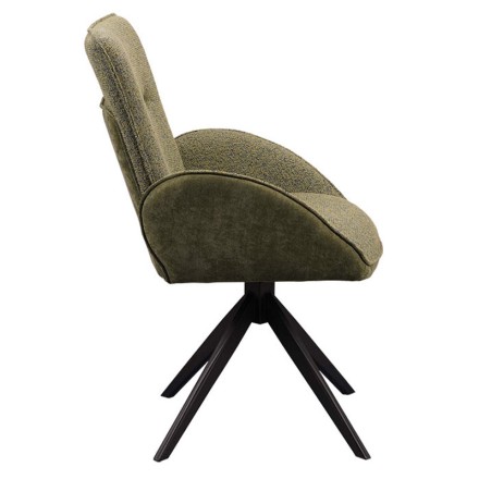 Chaise pivotante tissu - EDDY PROFIL