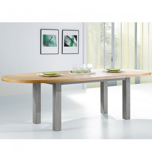 Table ovale romance teinte tilleul