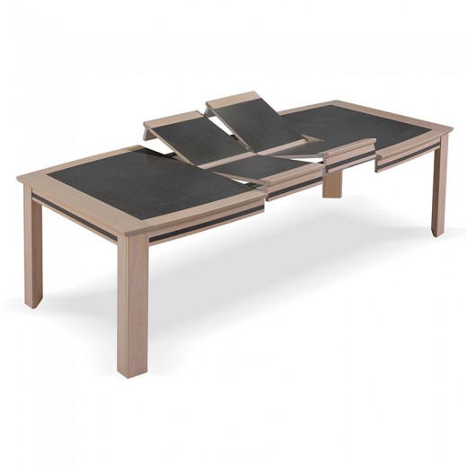 Table extensible Malaga blanchie