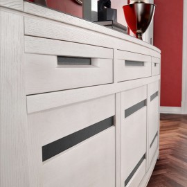 Buffet Ines blanc 3 portes 3 tiroirs 2
