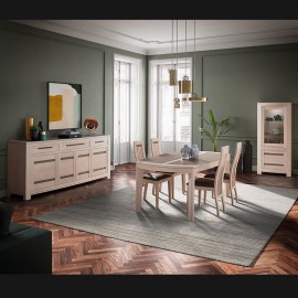 Table tonneau extensible Ines naturelle 2
