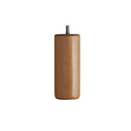 Jeu de 4 pieds cylindriques h15 - vernis naturel