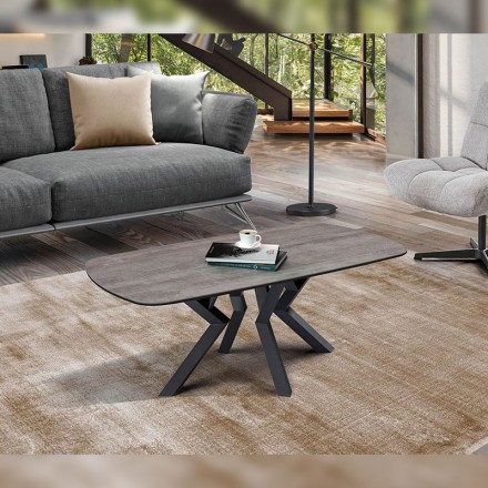 Table de salon tonneau - Kansas gris