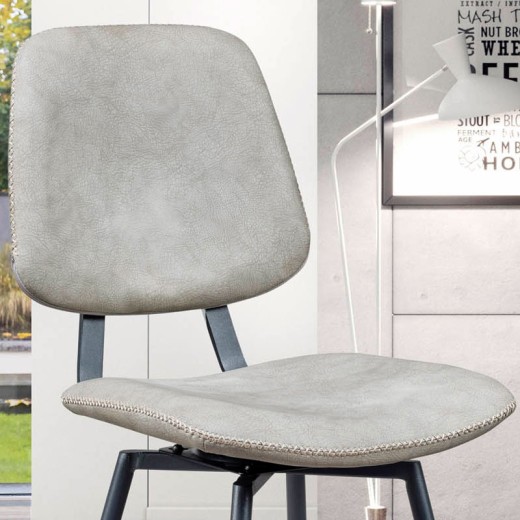 Chaise bar pivotante - Margot beige détails
